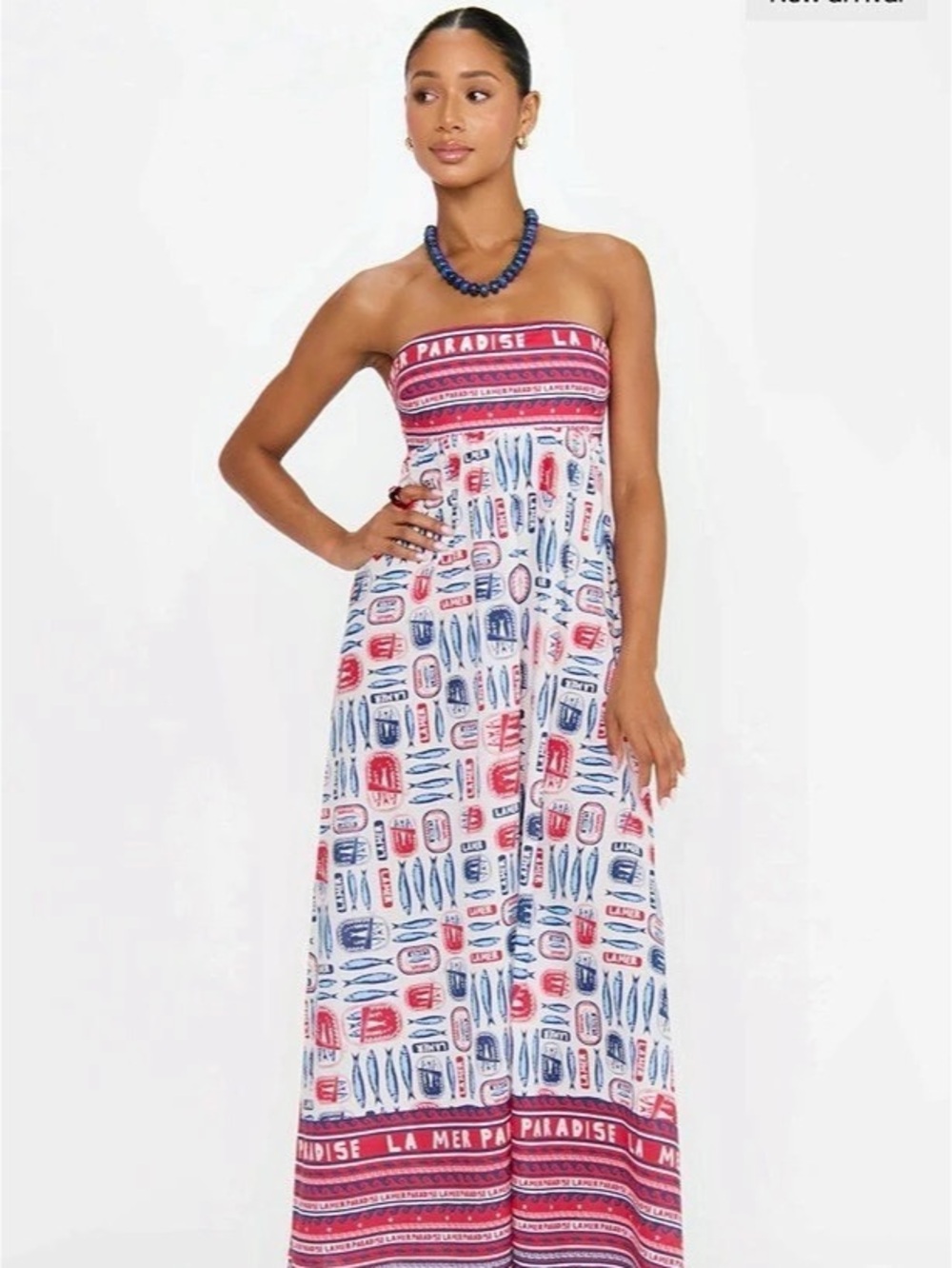 Show me your Mumu Printed Maxi Dress with tie back